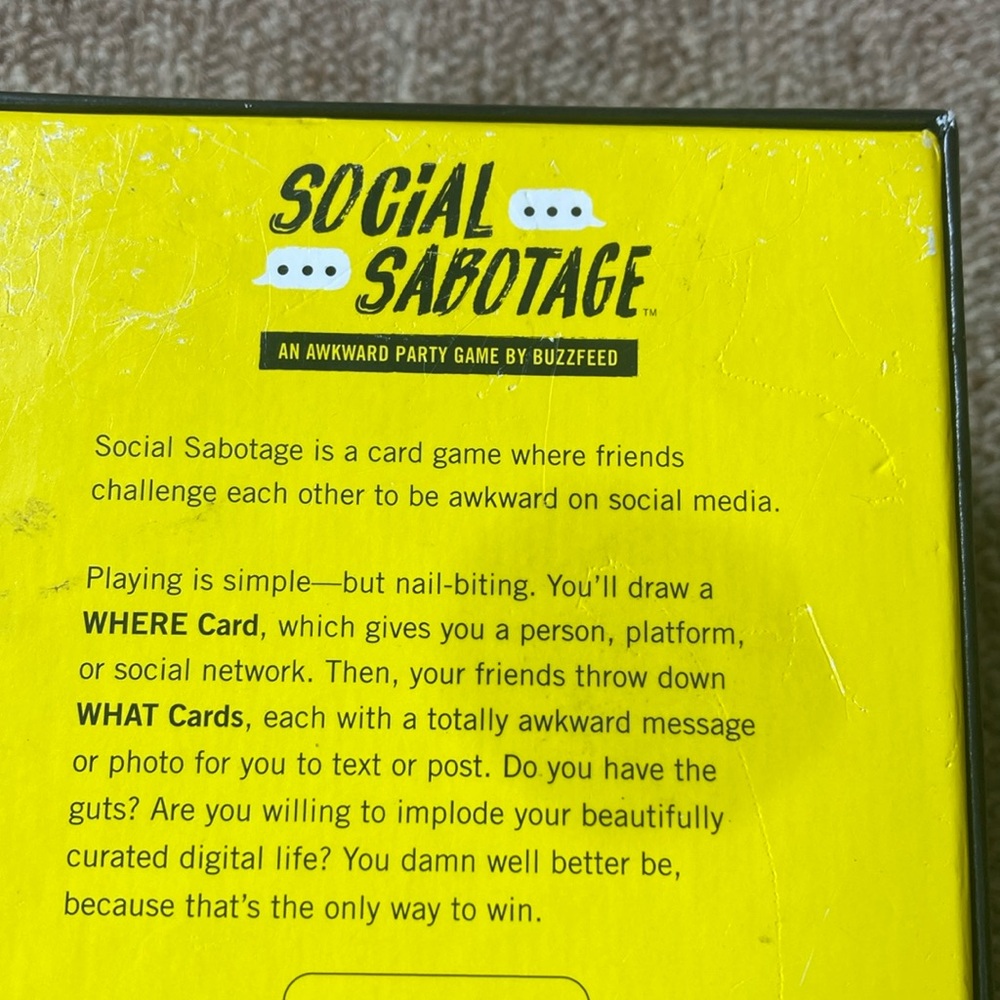 Social Sabotage Card Game By Buzzfeed - Picture 7 of 12